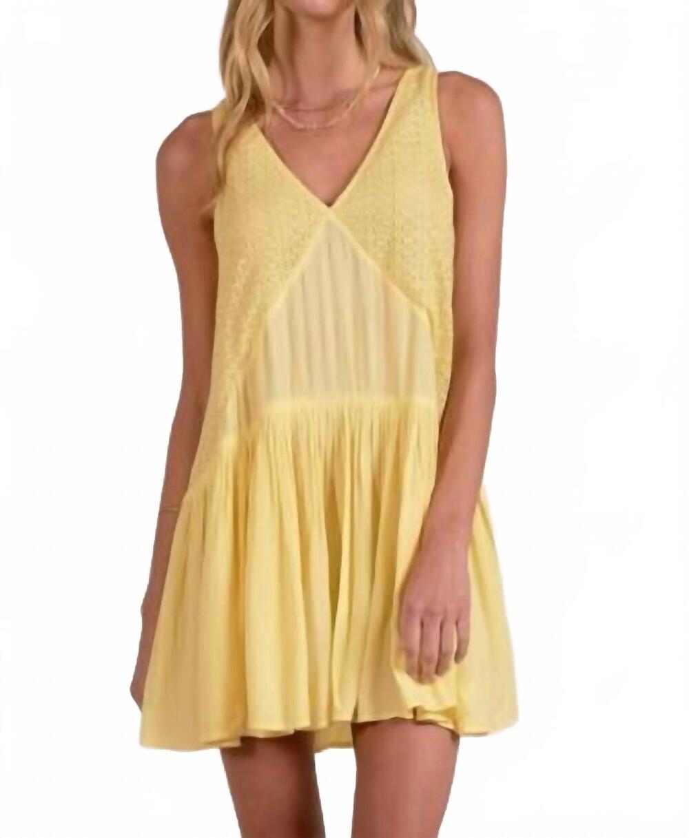 NEW ELAN women's sleeveless mini dress in vanilla